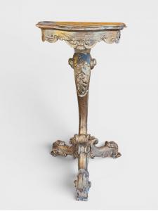 Small carved gilded console – 19th century